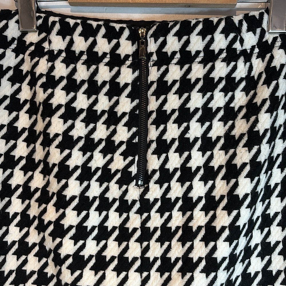 Laundry by Shelli Segal black and white houndstooth skirt size 10 - Picture 5 of 8